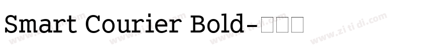 Smart Courier Bold字体转换 Smart Courier Bold字体转换